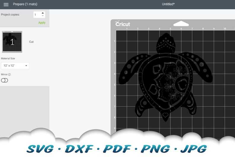 Mandala Sea Turtle SVG Mandala SVG Files For Cricut Sea Turtle Svg#9