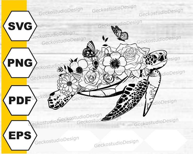 Turtle SVG Perfect for Crafting & Design Projects
