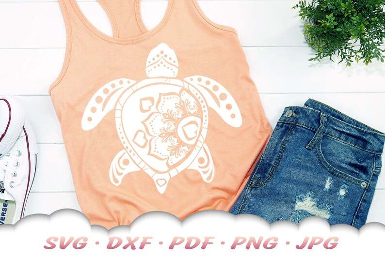 Turtle SVG Bundle Mandala Sea Turtle SVG Files For Cricut#6