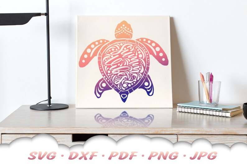 Turtle SVG Bundle Mandala Sea Turtle SVG Files For Cricut#8