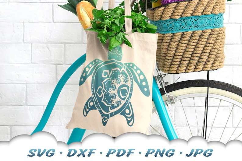 Turtle SVG Bundle Mandala Sea Turtle SVG Files For Cricut#9