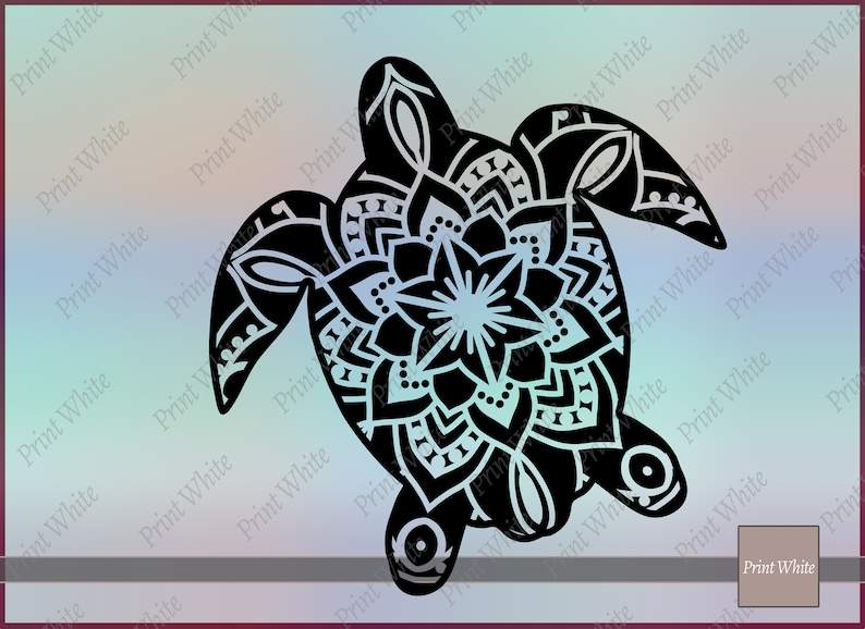 Turtle SVG Sea Turtle SVG Sea Animal Svg Turtle Silhouette Cut File#3