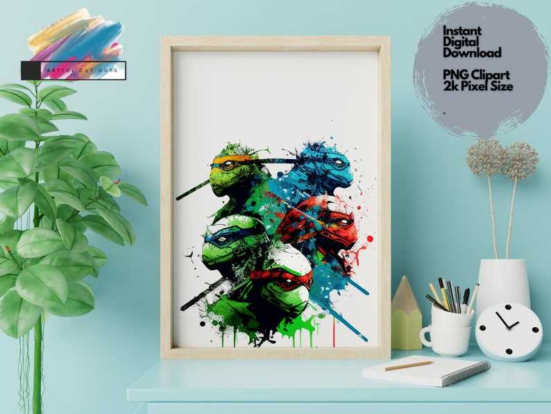 Teenage Mutant Ninja Turtles PNG Digital Download#3