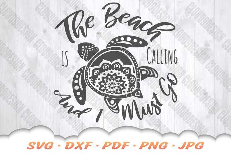 Mandala Sea Turtle SVG The Beach Is Calling Svg Turtle Clipart#4