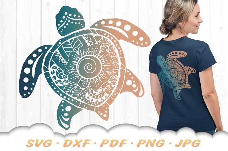 Floral Mandala Sea Turtle Svg Files For Cricut Sea Turtle Svg Bundle#5