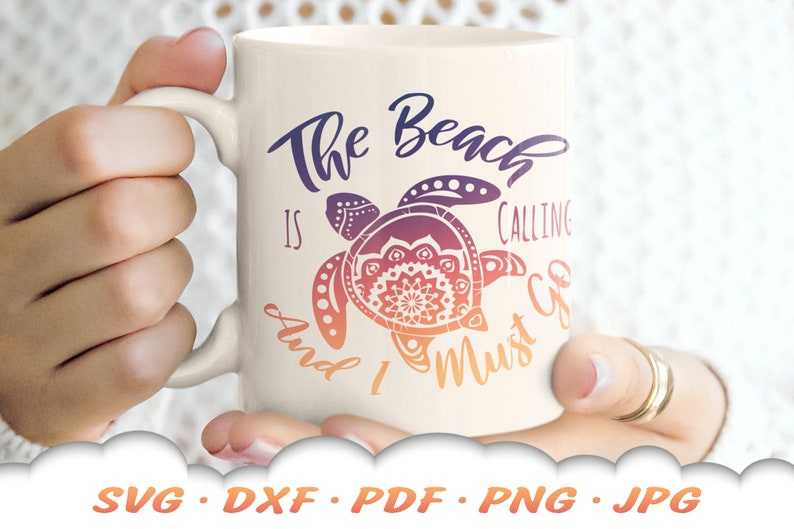 Mandala Sea Turtle SVG The Beach Is Calling Svg Turtle Clipart#3