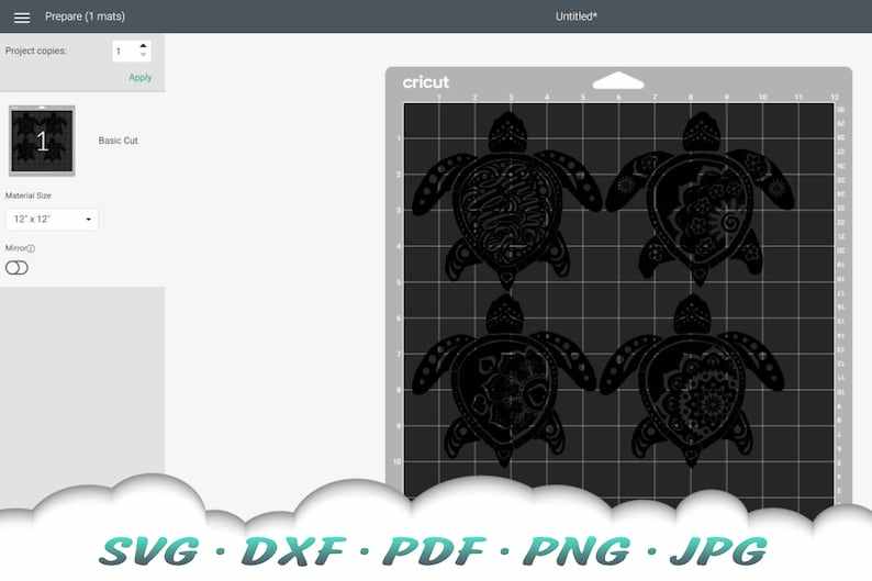 Turtle SVG Bundle Mandala Sea Turtle SVG Files For Cricut#10
