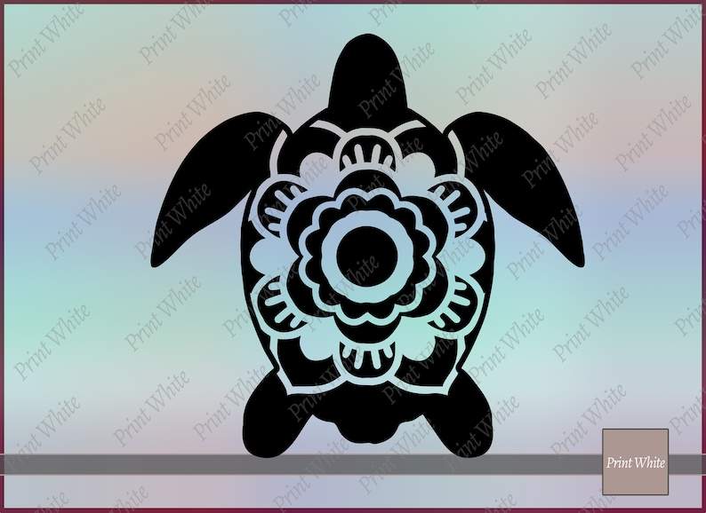 Turtle SVG Sea Turtle SVG Sea Animal Svg Turtle Silhouette Cut File#5