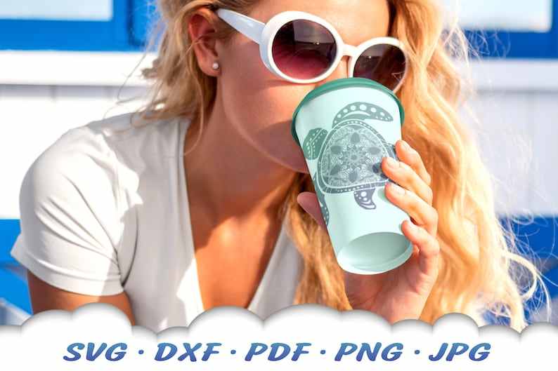 Turtle Mandala SVG Files For Cricut Sea Turtle SVG#6