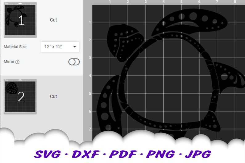 Turtle Mandala SVG Files For Cricut High Quality Perfect for your Design