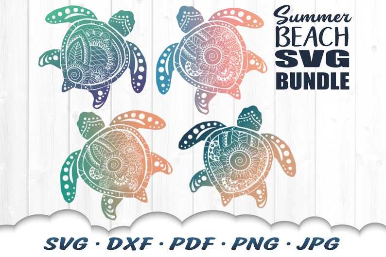 Floral Mandala Sea Turtle Svg Files For Cricut Perfect for Crafting & Design Projects 