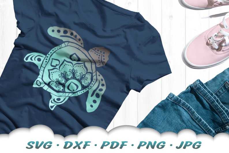 Mandala Sea Turtle SVG Mandala SVG Files For Cricut Sea Turtle Svg#5