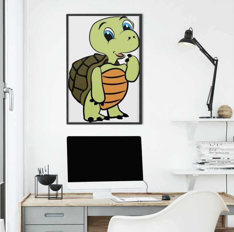 Cute Sea Turtle SVG Cut File SVG#7