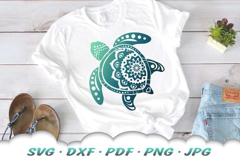 Turtle SVG Bundle Mandala Sea Turtle SVG Files For Cricut#7