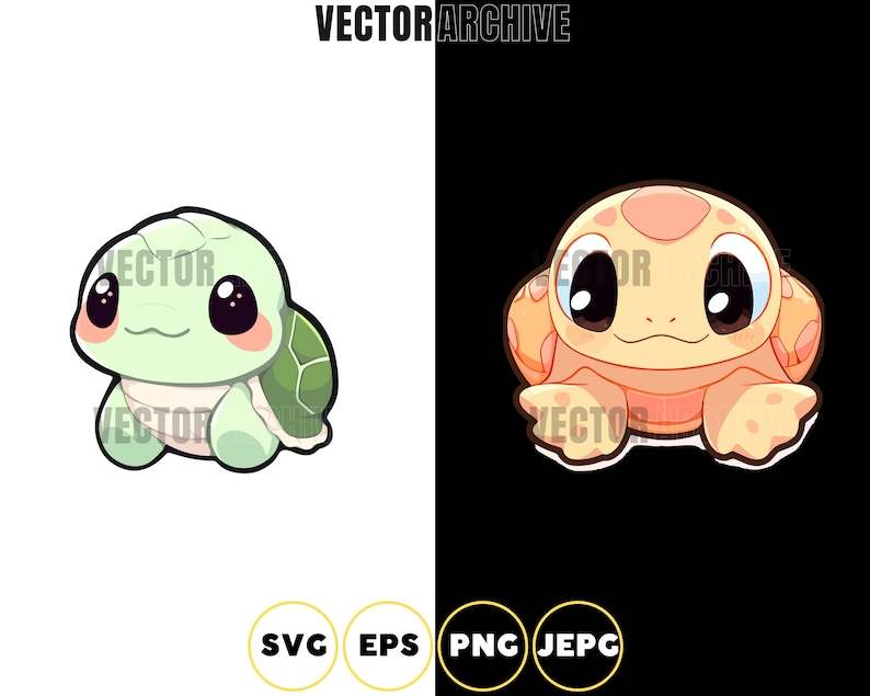Cute Turtles SVG High Quality Perfect for your Design