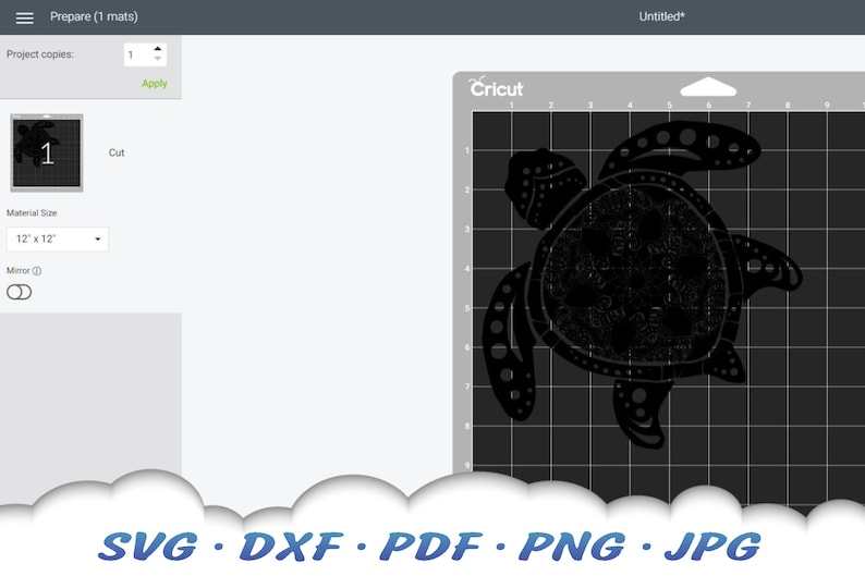 Turtle Mandala SVG Files For Cricut Sea Turtle SVG#7
