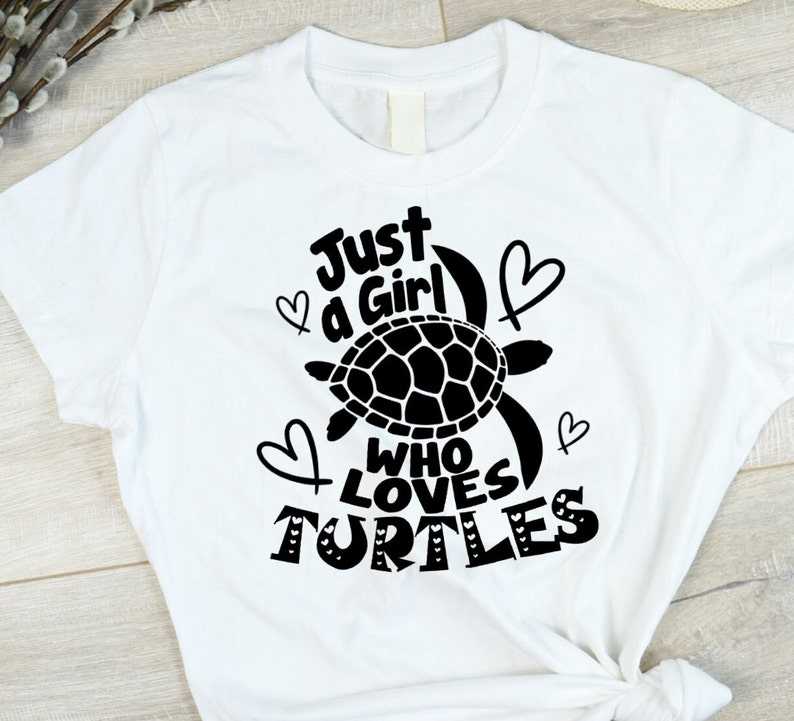 Just a Girl Who Loves Turtles Svg Creativity and Fun Digital Download  