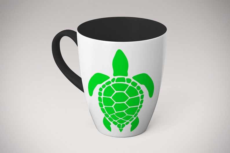 Turtle Monogram SVG Sea Turtle Monogram Turtle Silhouette Cricut Files#4