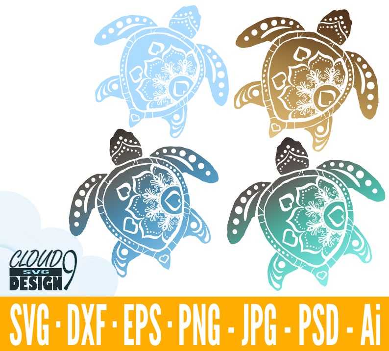 Big Sea Turtle SVG Bundle Turtle SVG Files For Cricut Sea Turtle SVG#10