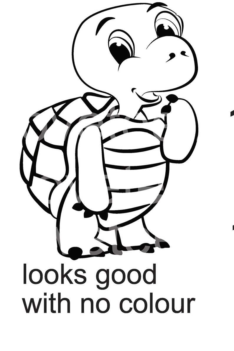 Cute Sea Turtle SVG Cut File SVG#9