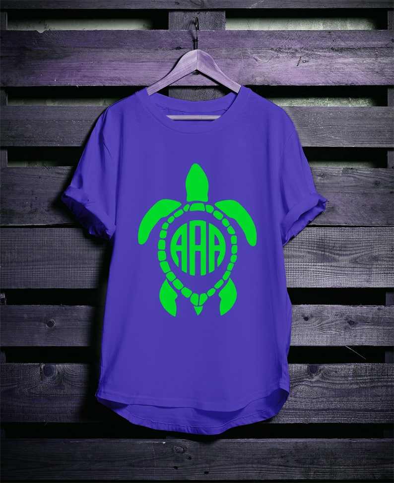 Download Turtle Monogram SVG Designs For Your Craft Projects