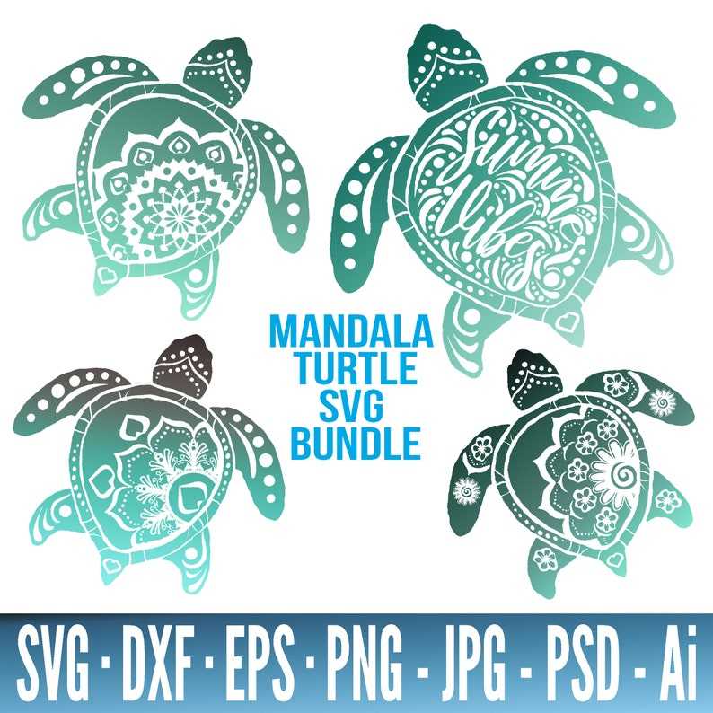 Big Sea Turtle SVG Bundle Turtle SVG Files For Cricut Sea Turtle SVG#3