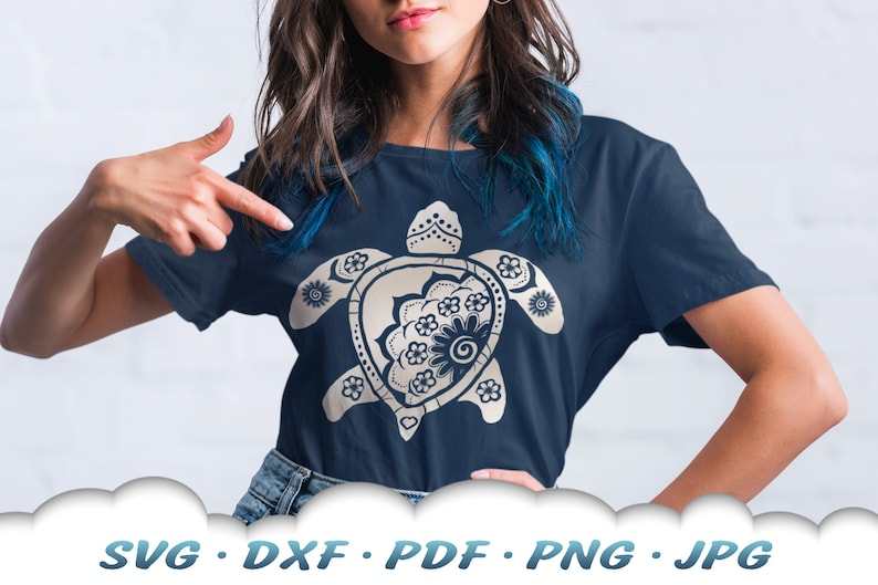 Turtle SVG Bundle Mandala Sea Turtle SVG Files For Cricut#5