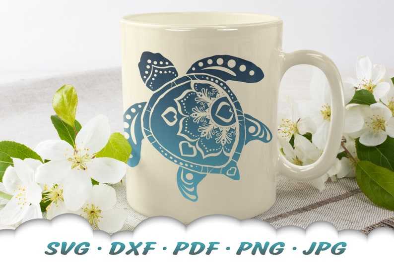 Mandala Sea Turtle SVG Mandala SVG Files For Cricut Sea Turtle Svg#7