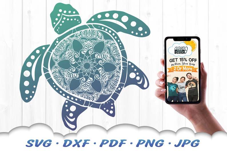 Turtle Mandala SVG Files For Cricut Perfect for Crafting & Design Projects