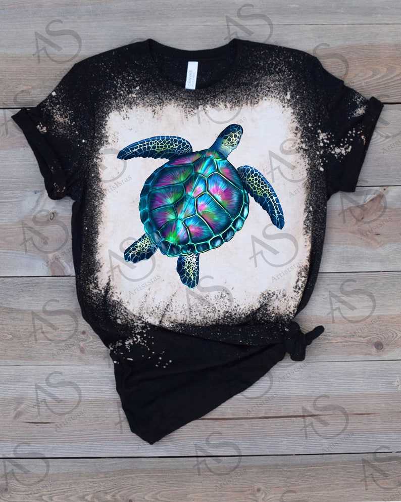Download Hand Drawn Tie Dye Turtle Png Designs For Your Craft Projects