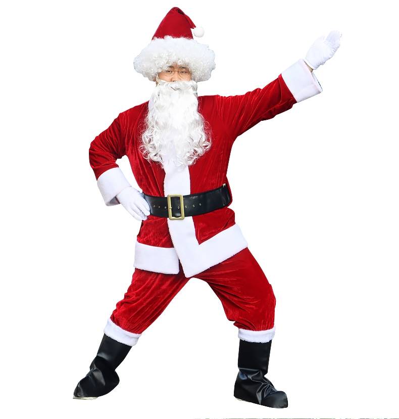  National Lampoon's Adult Clark Griswold Santa Costume :  Clothing, Shoes & Jewelry