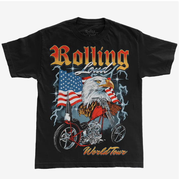 RL Bling T Shirt Black Miami 22 – Rolling Loud