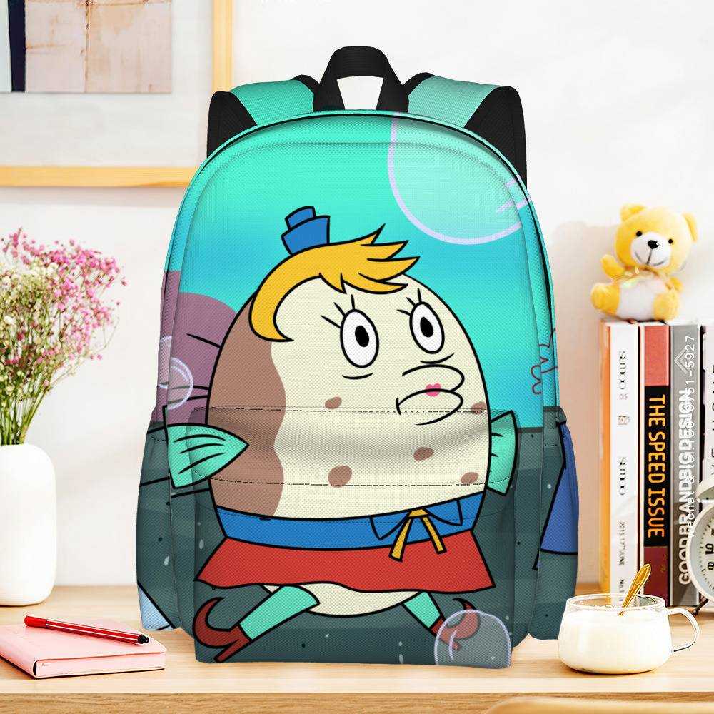 Spongebob Backpack with Lunch Box Mrs Puff Heat Insulated Lunchbox