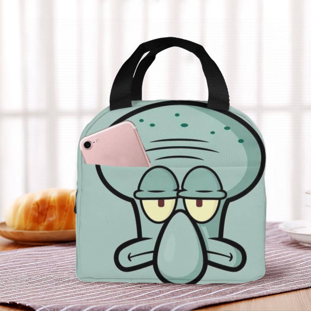 SpongeBob SquarePants & Patrick Insulated Weird Don't Care Lunch Bag