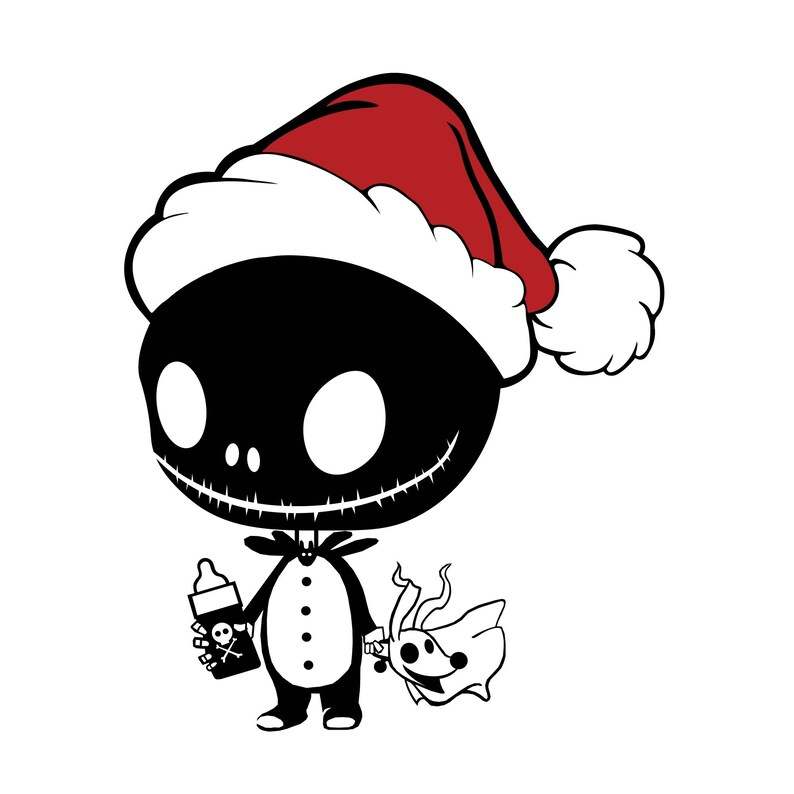Nightmare Before Christmas svg png jpg eps ai Jack Skellington Santa hat Jack Skellington Baby Nightmare Before Chritmas svg Creativity and Fun Digital Download  
