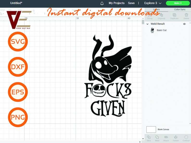 Zero fcks Svg Horror Cartoon Halloween Svg Sarcastic Funny SVG Files For Cricut Silhouette Laser cut #3