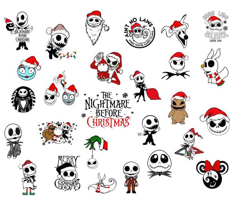 Nightmare Before Christmas svg Jack skellington svg Nightmare svg for cricut#1