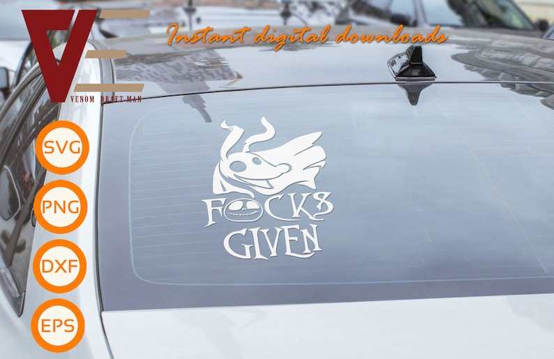 Zero fcks Svg Horror Cartoon Halloween Svg Sarcastic Funny SVG Files For Cricut Silhouette Laser cut #5