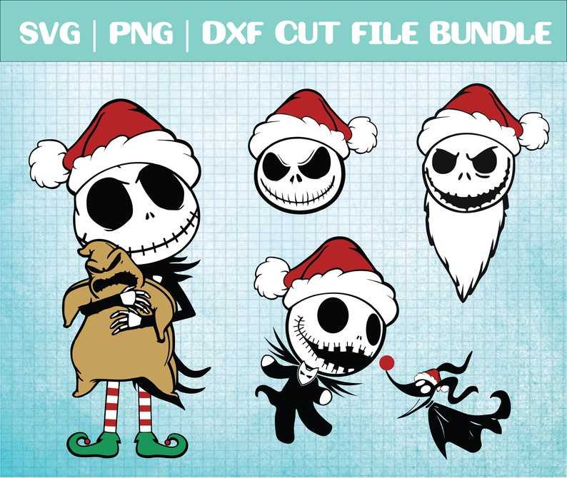 Nightmare before Christmas Santa Jack Skellington Svg Png Creativity and Fun Digital Download  