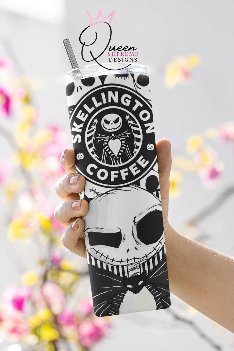 Jack skellington 20oz Skinny Tumbler digital download sublimation Design PNG Nightmare before Christmas Creativity and Fun Digital Download 