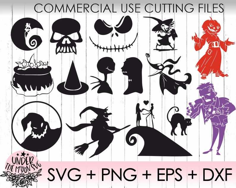 Nightmare Before Christmas SVG Collection | Jack Skellington Clipart | Nightmare DXF | Svg Files for Silhouette Cameo or Cricut#2