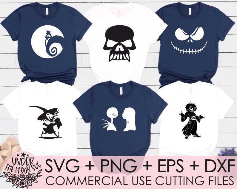 Nightmare Before Christmas SVG Collection | Jack Skellington Clipart | Nightmare DXF | Svg Files for Silhouette Cameo or Cricut#1