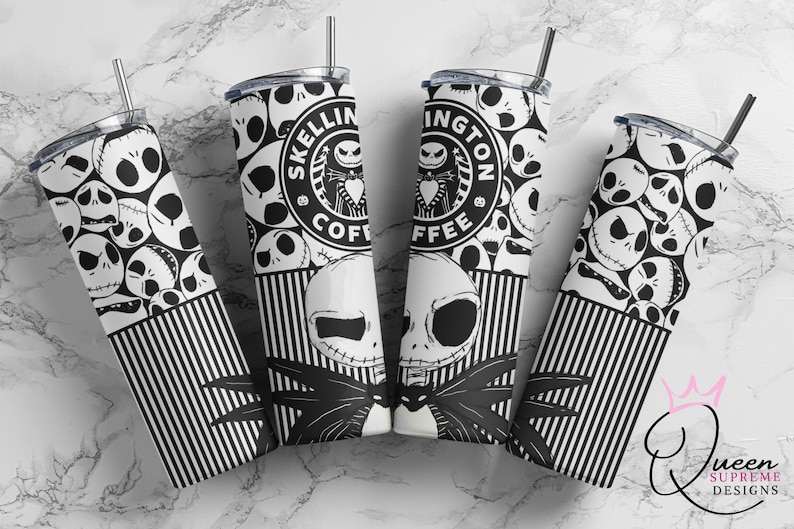 Jack skellington 20oz Skinny Tumbler digital download sublimation Design PNG Nightmare before Christmas Creativity and Fun Digital Download  