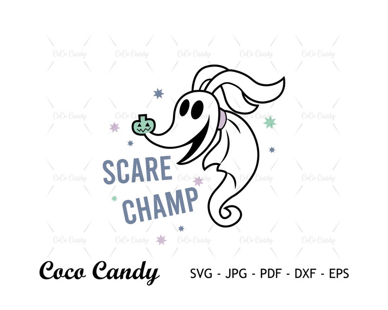 Scare Champ Svg Zero Dog Svg Nightmare Before Christmas Quote SVG Mayor ...