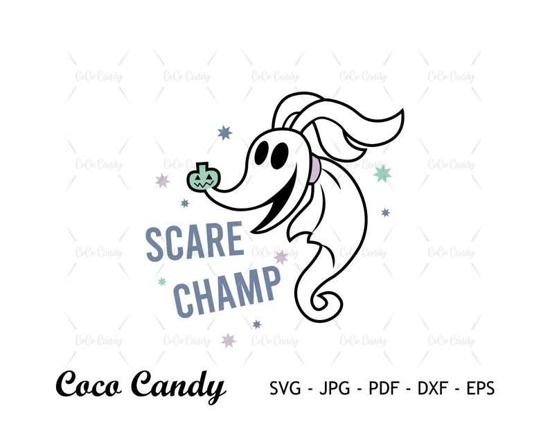 Scare Champ Svg Zero Dog Svg Nightmare Before Christmas Quote SVG Mayor Svg Zero Dog SVG Creativity and Fun Digital Download 