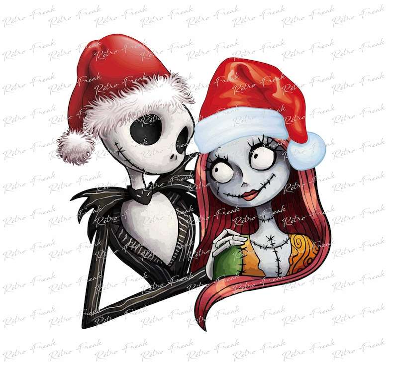 Nightmare Before Christmas Sublimation Designs Downloads Jack Skellington Shirt PNG Files Clipart Christmas Sublimation Design#2