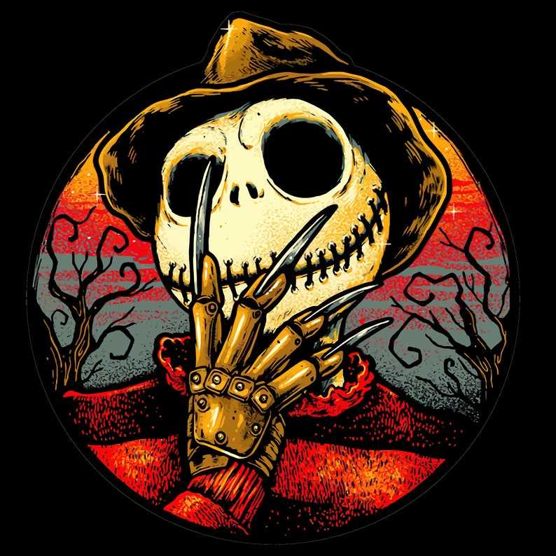 Jack Skellington Freddy Krueger Png Design Png Files Freddy Skellington Png Jack Skellington#1