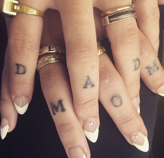 Mom Dad Tattoo On Hand, Mom Dad Tattoo On Hand For Girl 3