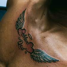 Mom Dad Tattoo Chest, Mom Dad Tattoo In Chest 2
