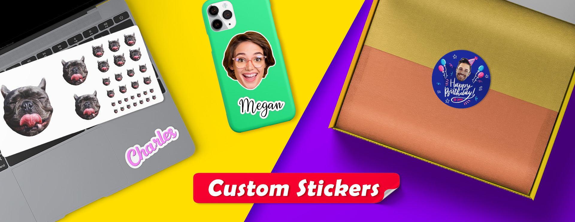 Custom Face Stickers | Face Stickers | Personalized Photo Stickers